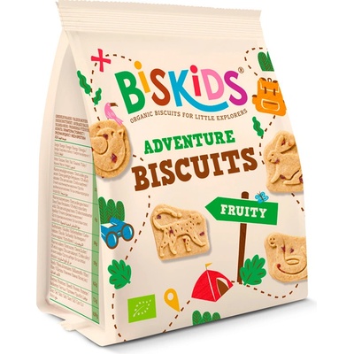 BISkids BIO dětské celozrnné sušenky s kousky jablek bez přidaného cukru 100 g
