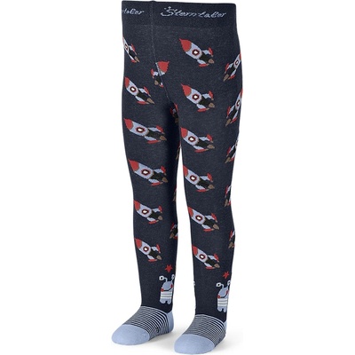 Sterntaler Детски памучен чорапогащник на ракети