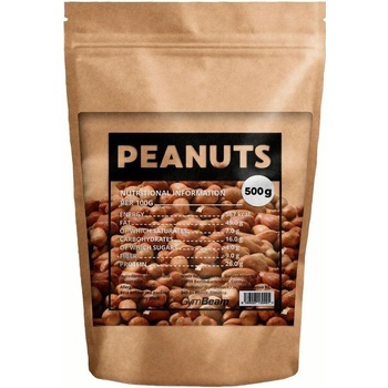 GymBeam Arašídy nepražené 500 g
