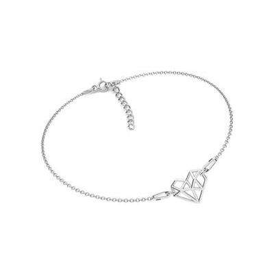 Nubis stříbrný origami srdce NB-0406