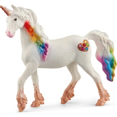 Schleich Фигурка Schleich Bayala - Еднорог цветно сърце - кобила (70726-46218)