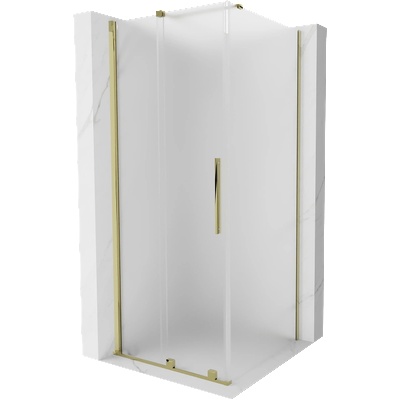 Mexen Velar плъзгаща се душ кабина 100 x 100 см, матирано, златно - 871-100-100-31-50 (871-100-100-31-50)