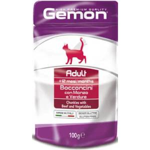 Gemon Pouch Adult Beef пауч за котки - 0.100кг
