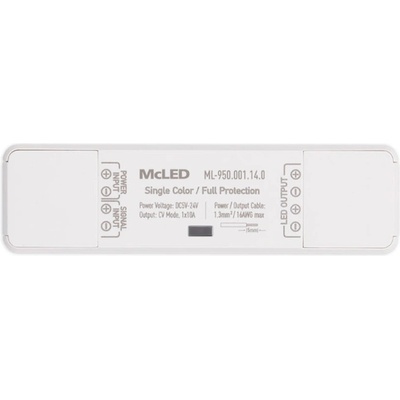MCLED Zesilovač pro jednobarevné pásky 10A 5-24V ML-950.001.14.0