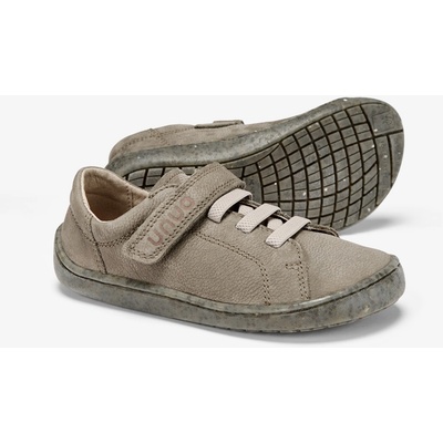 Dětské kožené barefoot boty Khaki