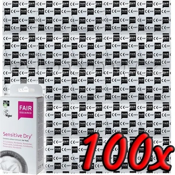 Image 1 of Fair Squared Sensitive Dry - Fair Trade Vegan Condoms 100 pack
