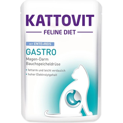 KATTOVIT Gastro пастет патица + ориз 85 г