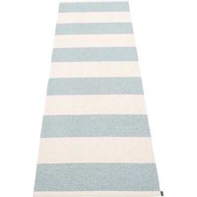 Pappelina Светлосиня и кремава пътека за открито и закрито 70x225 cm Bob Blue Fog - Pappelina (BO3H722)