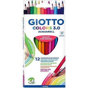 GIOTTO Цветни моливи GIOTTO Colors 3.0 aquarell триъгълни 12 броя 2771 00 (2771 00)