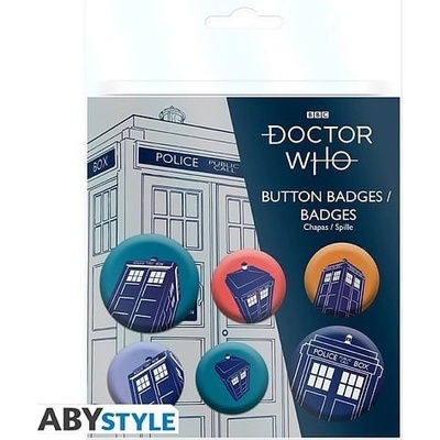 ABYstyle Sada placek Doctor Who - TARDIS – Zboží Mobilmania