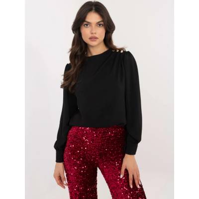 Blouse MI-BZ-278519-1.40-black čierna Italy Moda