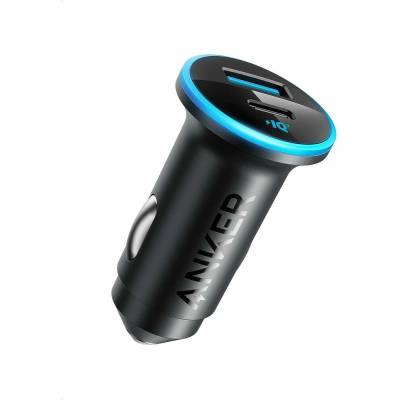 Зарядно за кола с USB-A и USB-C изходи с технология за бързо зареждане (черен) - Anker 323 Car Charger 52.5W (A2735G11)