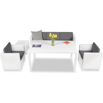 BICA Техноратанови мебели бели Colorado Apetito 5 Bica (BCCOL5BL)