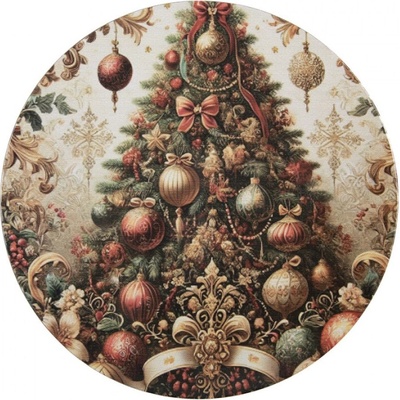 Clayre & Eef Béžový plastový servírovací talíř 40 cm_4