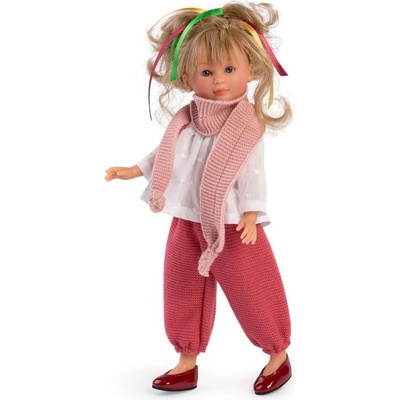 Asi dolls Asi - Кукла Силия, с розов шал и плетен панталон, 30 см 0165630