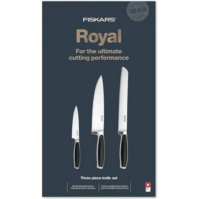 Fiskars Комплект кухненски ножове Royal, 3 броя (FS 1016464)
