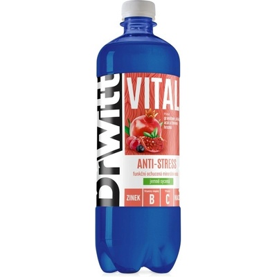 Dr Witt Vital Anti Stress príchuť granátové jablko acai a červené hrozno 0,75 l