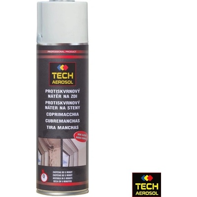 TECH AEROSOL Protiskvrnový nátěr na zdi odstraňovač skvrn 500 ml