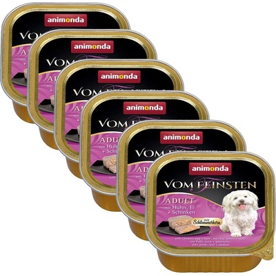 Animonda Vom Feinsten Adult Dog kuracie vajce a šunka 6 x 150 g