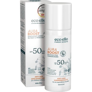 Aura Eco elio СЛЪНЦЕЗАЩИТЕН КРЕМ aura boost spf 50, 50 мл