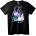 NOONEBRAND Тениска Eeyore и син приятел - S, Black