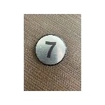 PREVENTA ЦИФРА 7 СРЕБРИСТ КРЪГ 4см (ck07-srk)