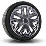 NRM капаци за колела 16", perfecto графитени лакирани, 4брой (vtv-pu-23493)