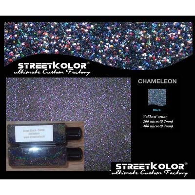 KolorPearl Chameleon Black - Čierna chameleónová perleť, 100 gramov, 200 micro = 0,2 mm