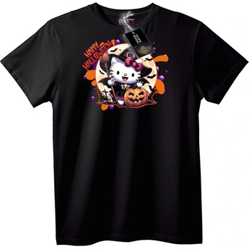 NOONEBRAND Тениска Hello Kitty Halloween Вещица - L, Black