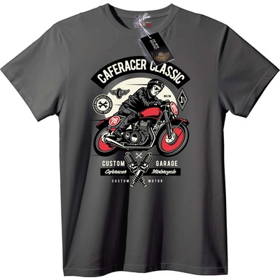 NOONEBRAND Тениска Cafe Racer класик - 2XL, Black