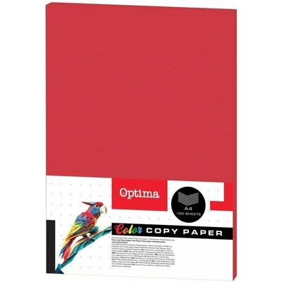 OPTIMA Xero papír A4 100 listů červený