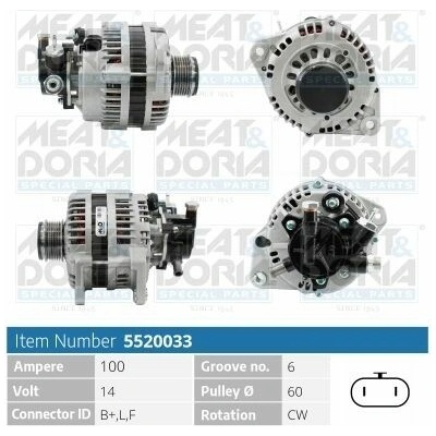 Alternátor MEAT & DORIA 5520033