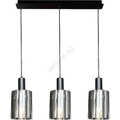 MILAGRO Пендел ARCADIA 3xE27/60W/230V черен/опушен (MI2682)