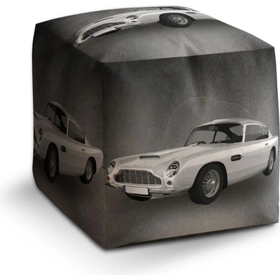 Sablio Taburet Kocka Aston Martin Tmavé pozadí: 40x40x40 cm