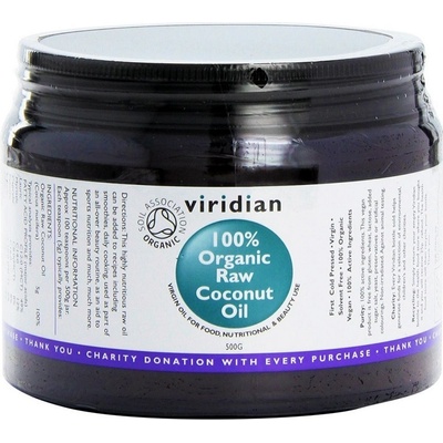 Viridian 100% Organický kokosový olej 500 g