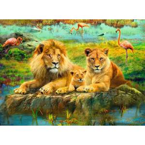 Ravensburger - Puzzle Lions in the Savanna - 500 piese