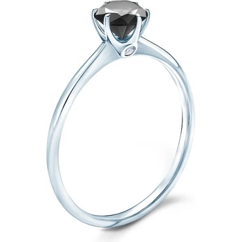 Image 1 of SAVICKI Годежен пръстен The Journey: бяло злато, черен диамант