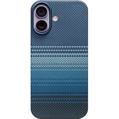 PITAKA Кевларен кейс с MagSafe за iPhone 17 - Pitaka PitaTap MagEZ 7 Ultra Slim Case Aramid Fiber (тъмносин) (KI1703)