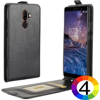 Image 1 of Nokia 7 plus Flip2 Кожен Калъф и Скрийн Протектор