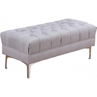 Goleto Čalúnená retro lavica 108 x 44 x 44 cm šedá