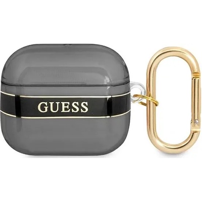 Guess Калъф Guess GUA3HHTSK за AirPods 3, черен, Strap Collection (GUA3HHTSK)