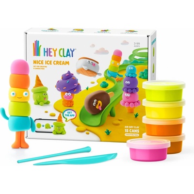Hey Clay Nice Ice Cream velká sada se 6 postavičkami