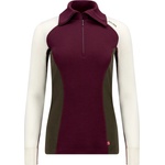 Aclima Дамско мериносово термобельо Aclima Women's Warmwool Polo Merino shirt - Fig / Tarmac / Nature (916-0849-0713)