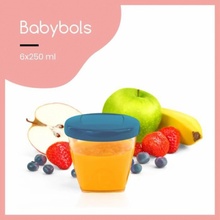 Babymoov Miska s viečkami 250 ml sada 6 ks