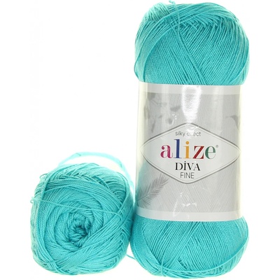 Alize Diva Fine 376 světle tyrkysová