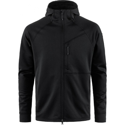 FJÄLLRÄVEN Abisko Grid Fleece Hoodie black