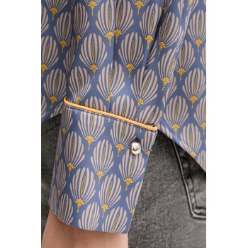 JOOP! Риза Joop! дамска в лилаво със стандартна кройка с класическа яка 30047621 (30047621)