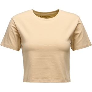 Black Diamond Дамска тениска Black Diamond Women's BD Stripe Crop S/S Tee T-shirt - White Oak / Off White - размер XS (916-5303-0511)