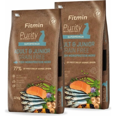 Fitmin Purity Adult & Junior Grain Free Fish 2 x 12 kg