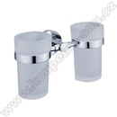 NIMCO UNIX dvojitý držiak pohárov, rosené sklo UN 13058DW-26